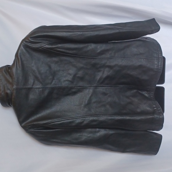 WILSONS LEATHER Zip Up Jacket XL, Y2K,  pit to pit is 25" - Picture 4 of 9